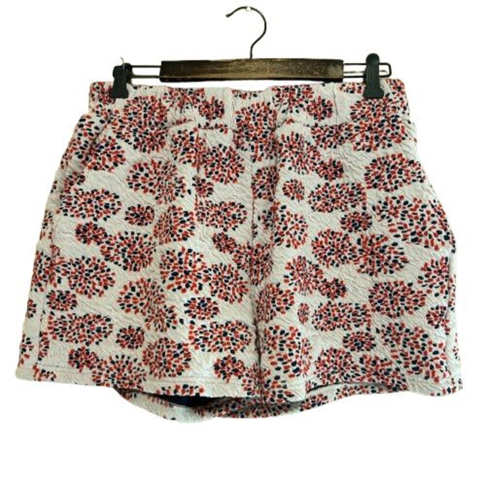 NWT See and Be Seen Knit Jacquard Shorts Womens Large Pull On Pockets Lounge